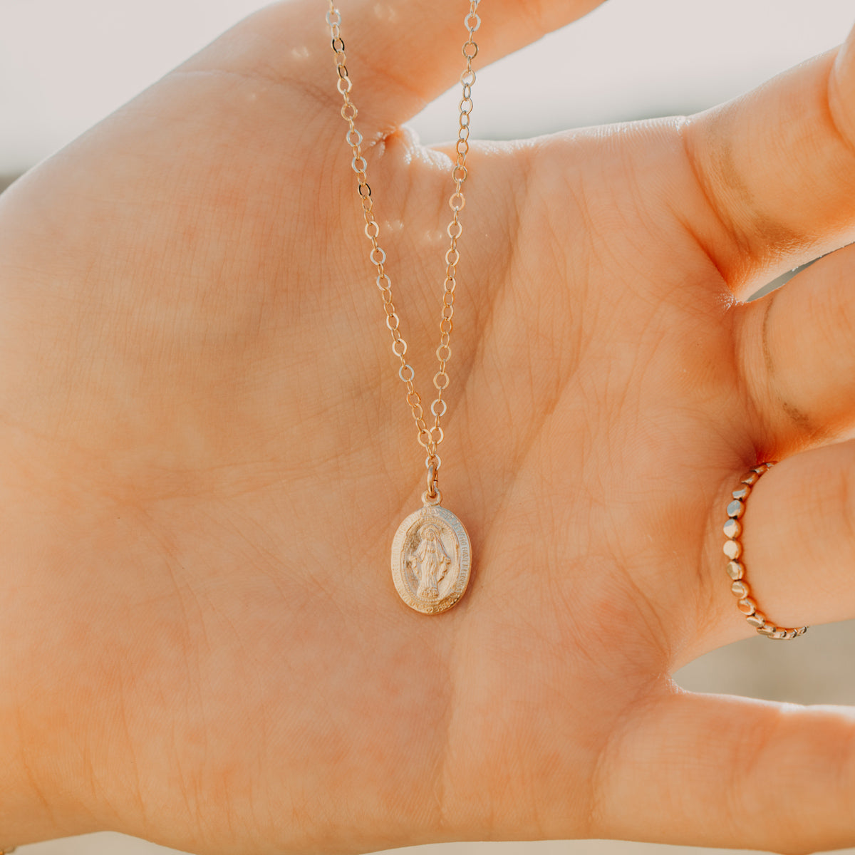 Miraculous Medal Necklace – Stella & Tide
