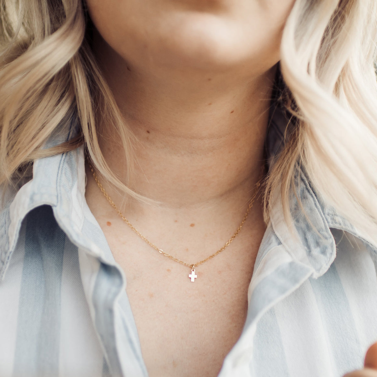 Cross Necklace For Women, 14k Gold Plated/sterling Silver Chain Necklace  Dainty Layered Gold Cross Pendant Necklace Simple Cute Necklaces For Women  Go