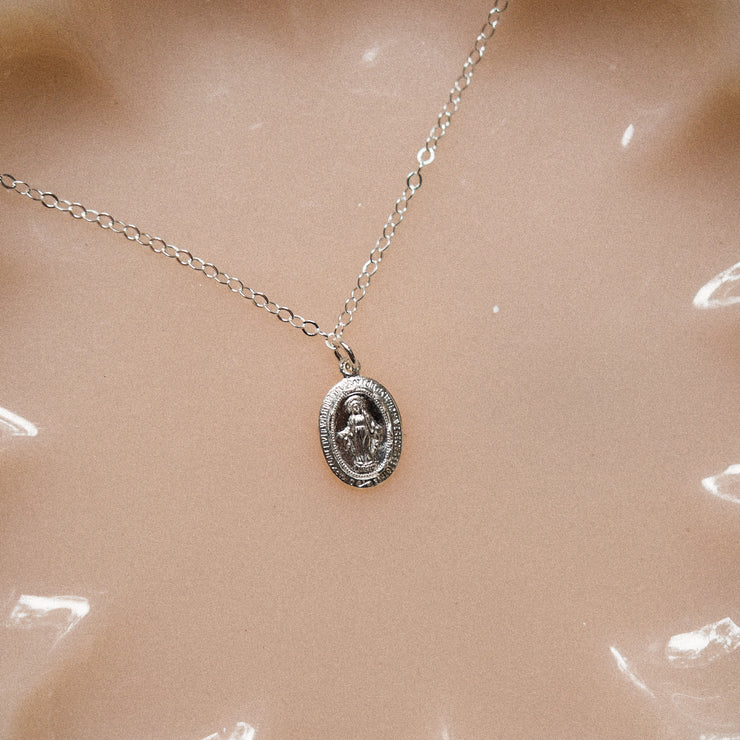 The Virgin Mary Medallion Necklace | SPARROW